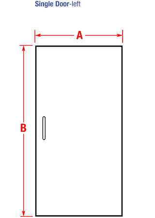 Left Glass Shower Door Enclosure