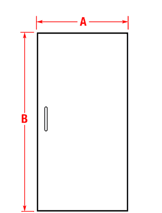 Left Glass Shower Door Enclosure