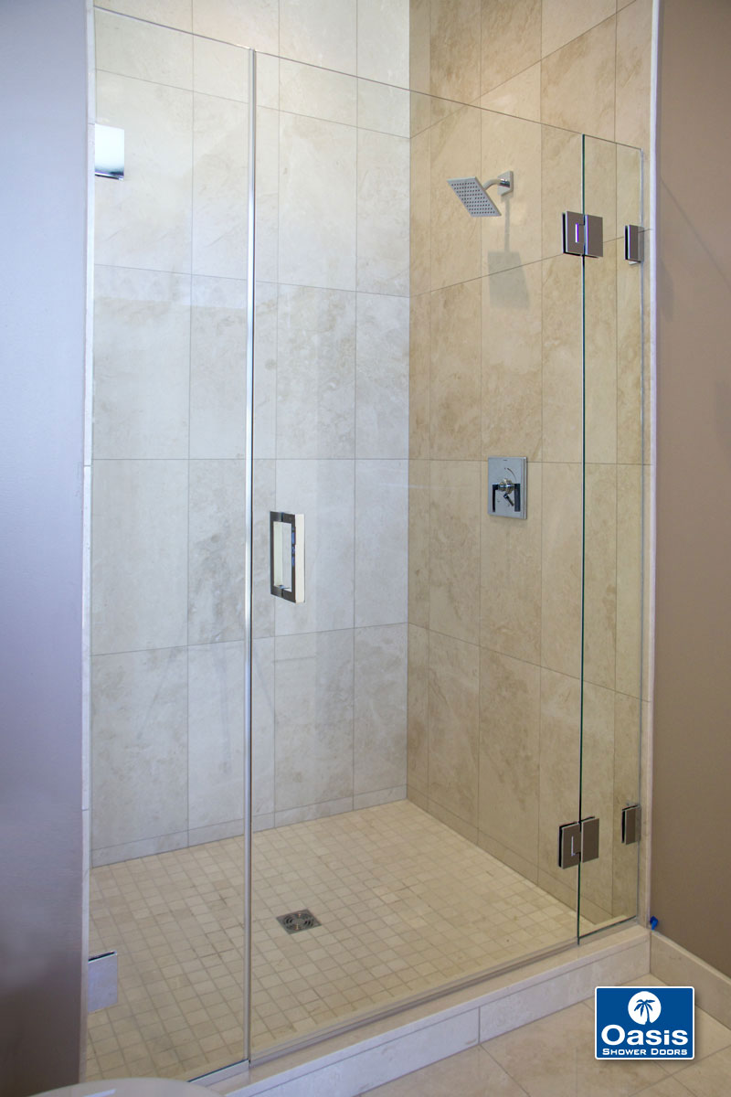 custom shower glass panel