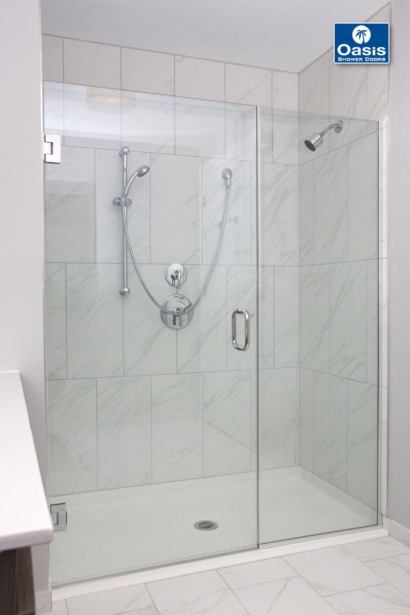 Frameless Glass Shower Spray Panel Oasis Doors Ma Ct Vt Nh Frameless Shower Doors Panels